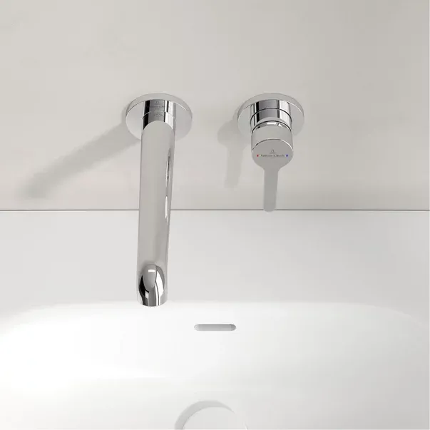 Baterie lavoar incastrata Villeroy&Boch Skyla crom lucios pipa 20 cm fara corp ingropat — imaginea 10