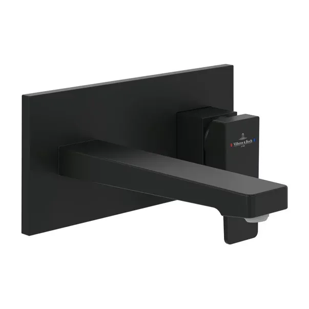 Baterie lavoar incastrata Villeroy&Boch Architectura Square negru mat fara corp ingropat — imaginea 7
