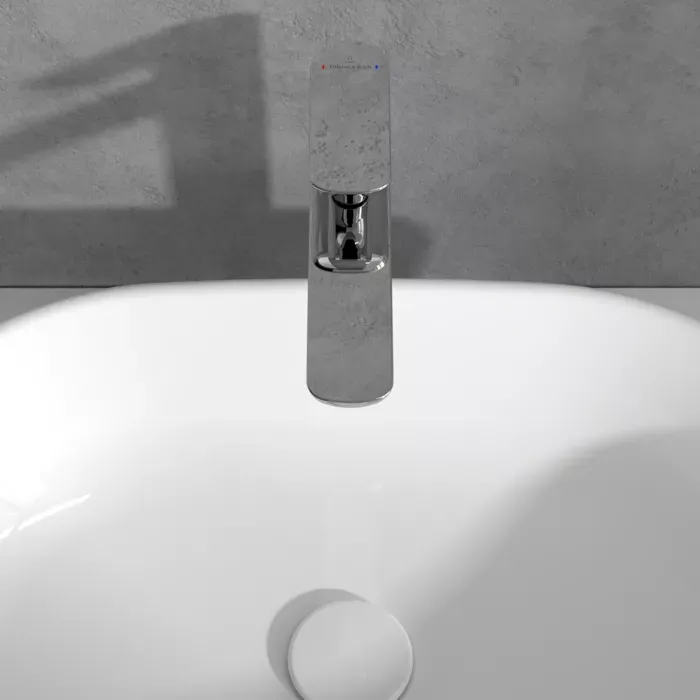 Baterie lavoar Villeroy and Boch O.Novo, XL, 295 mm, ventil, crom, TVW10410511061 — imaginea 3