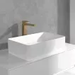 Baterie lavoar Villeroy and Boch Architectura, XL, 306 mm, ventil, mat, auriu, TVW12500200076 — imaginea 5
