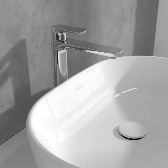 Baterie lavoar Villeroy and Boch O.Novo, XL, 295 mm, ventil, crom, TVW10410511061 — imaginea 5