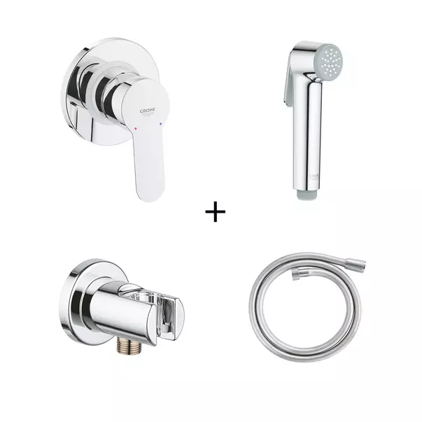 Dus igienic cu baterie Grohe Trigger Spray Bundle crom lucios — imaginea 4