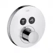 Unitate comanda Axor ShowerSelect, 2 iesiri, termostat, necesita valva, crom, 36723000 — imaginea 3