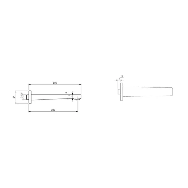 Pipa cada Villeroy&Boch Architectura auriu periat 22.4 cm — imaginea 3