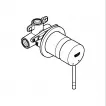 Unitate comanda Grohe Essence, 2 functii, include valva, mat, negru, 29197KF0 — imaginea 2