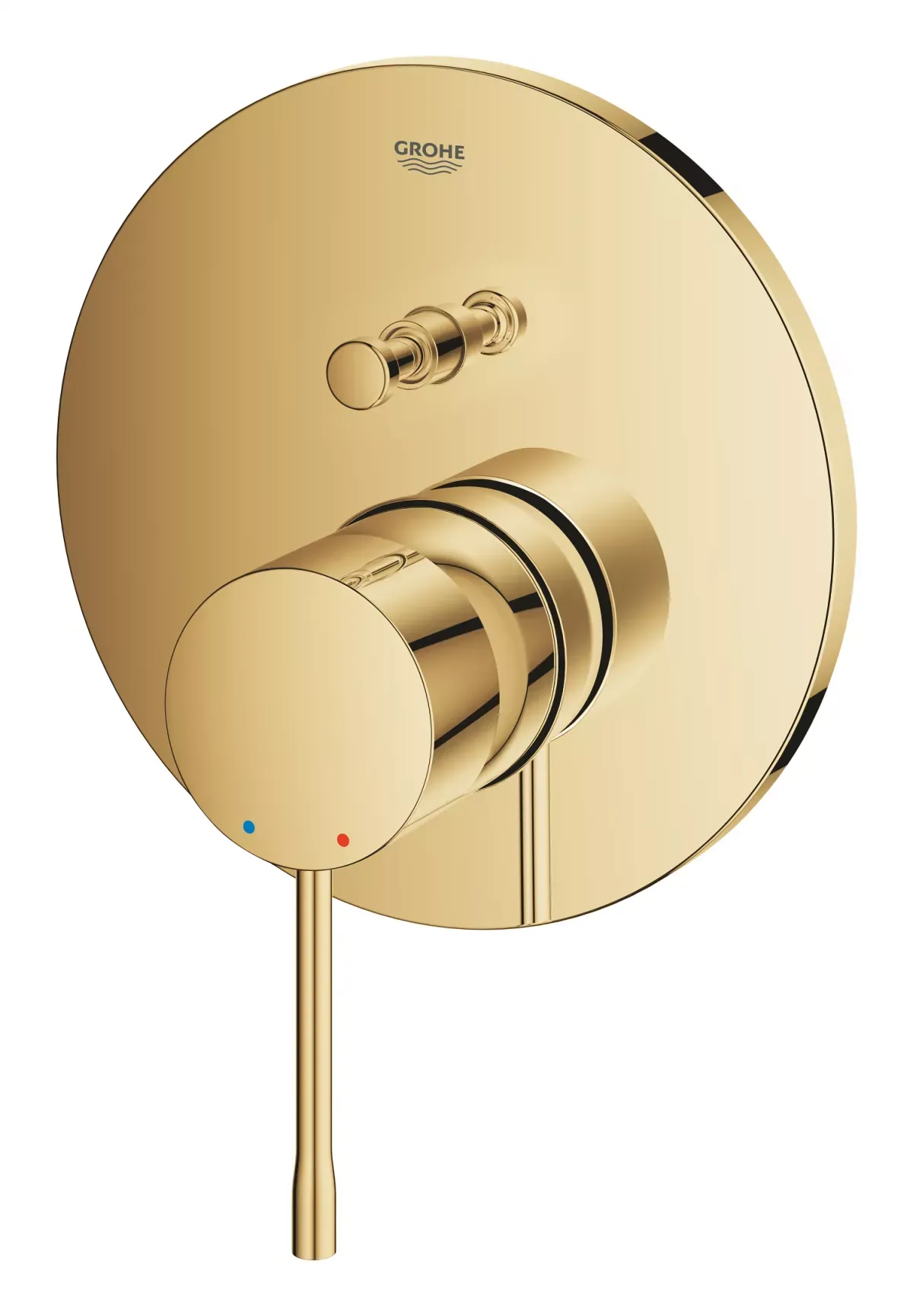 Unitate comanda Grohe Essence 24058GL1, 1/2'', 2 iesiri, necesita valva, lucios, auriu — imaginea 3