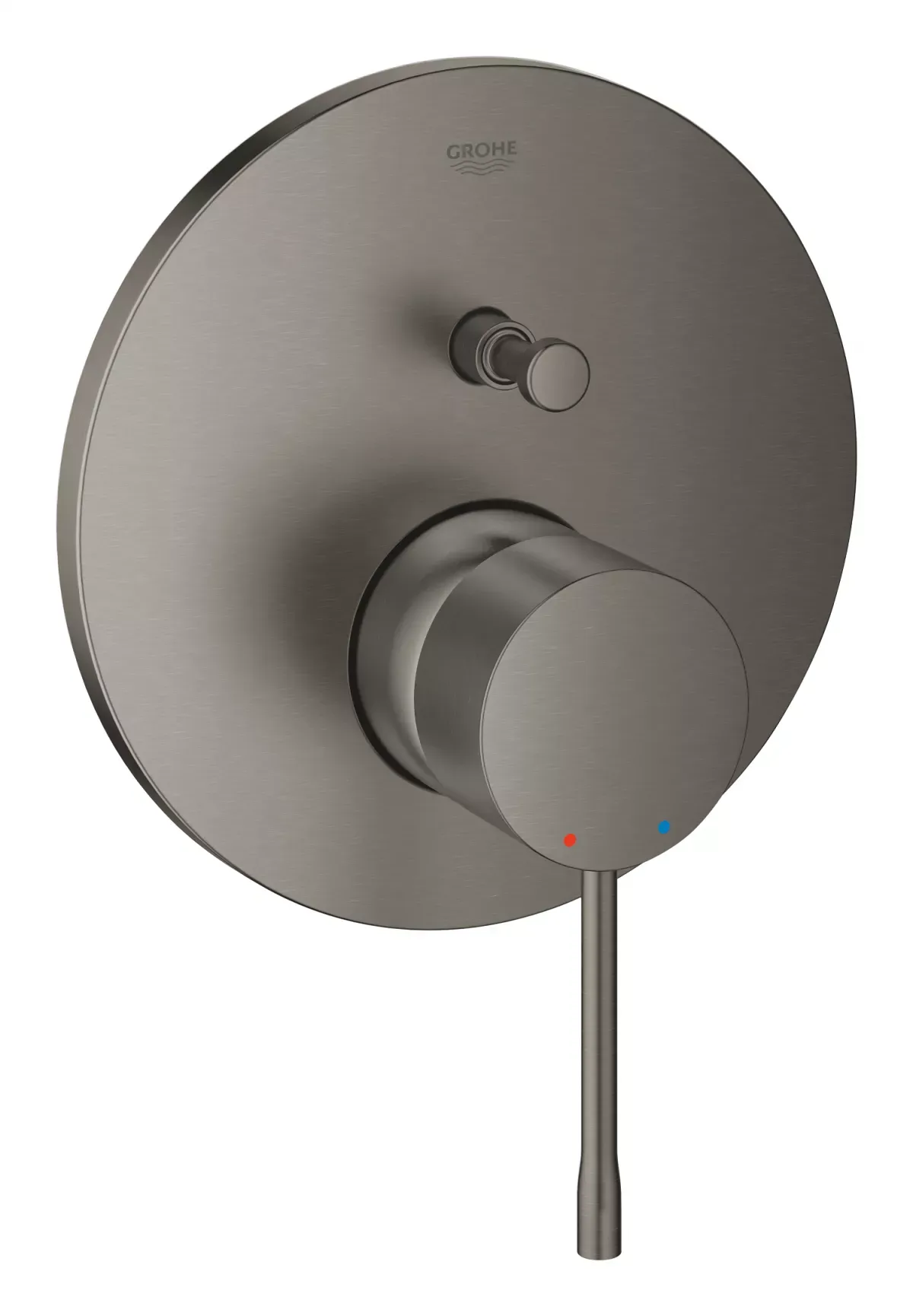 Unitate comanda Grohe Essence 24058AL1, aparenta, diverter, 2 iesiri, necesita valva, mat, grafit — imaginea 4