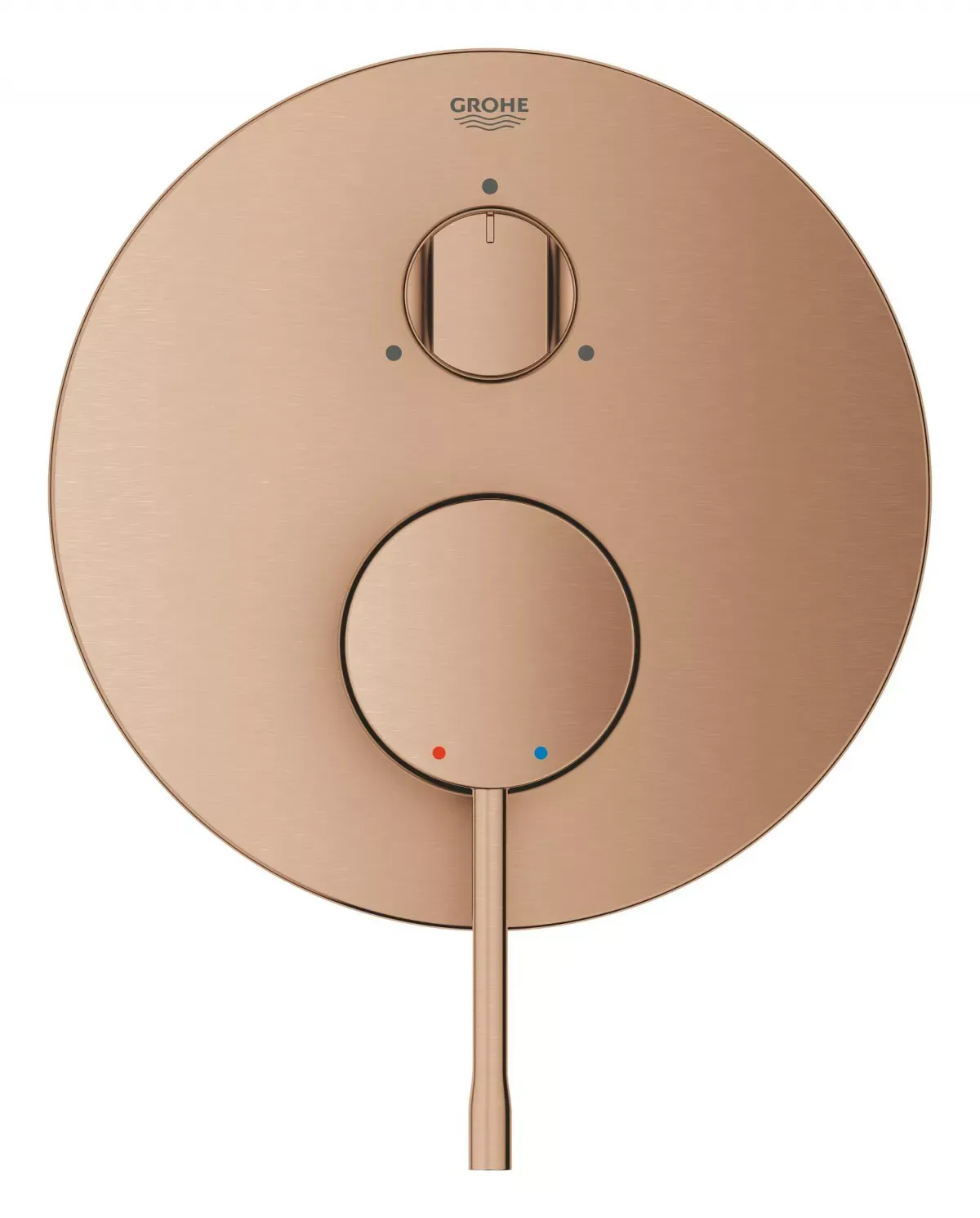 Unitate comanda Grohe Essence, aparenta, 3 iesiri, diverter, necesita valva, mat, cupru, 24169DL1 — imaginea 4