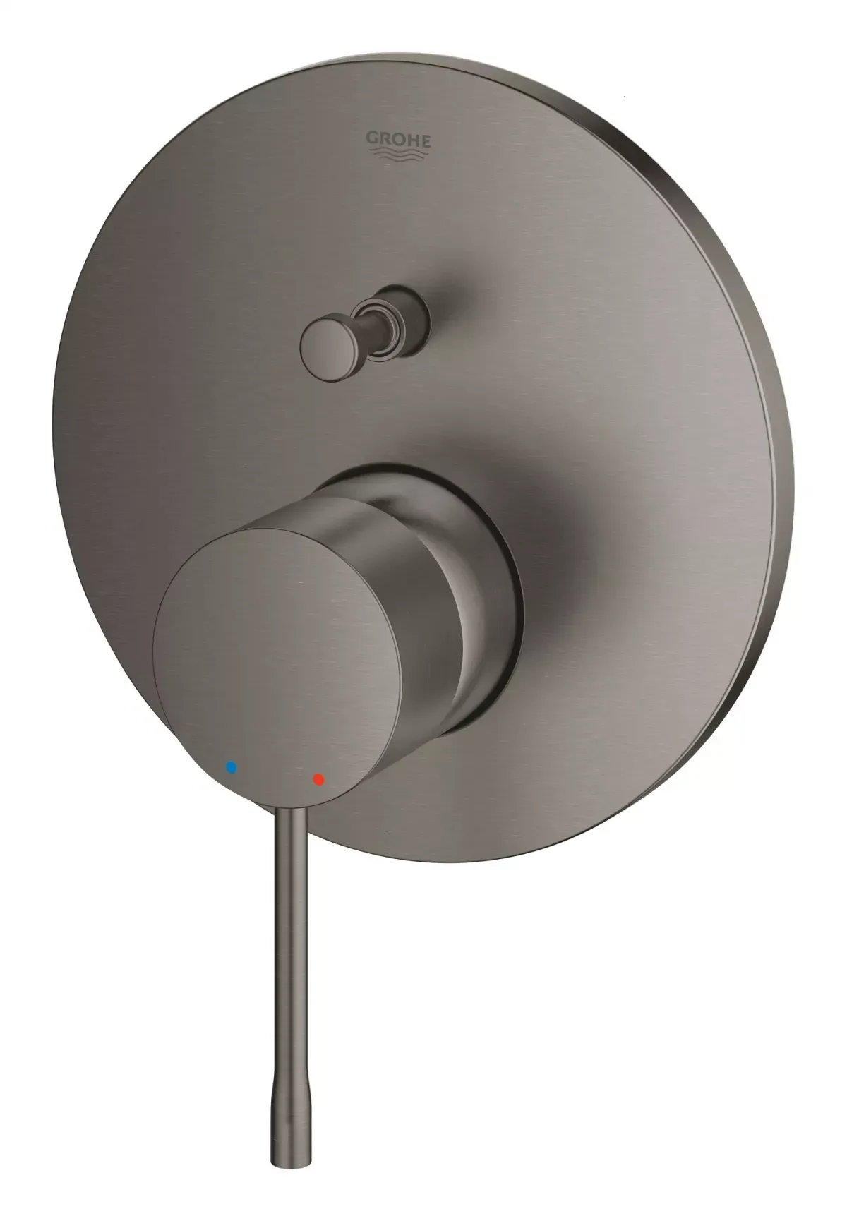 Unitate comanda Grohe Essence 24058AL1, aparenta, diverter, 2 iesiri, necesita valva, mat, grafit — imaginea 6