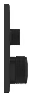 Unitate comanda Grohe SmartControl Cube, aparenta, termostat, 2 iesiri, necesita valva, mat, negru, 102166KF00 — imaginea 2