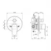 Unitate comanda Ideal Standard Alu+, 2 iesiri, include valva, mat, cupru, A7193RO — imaginea 2