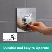 Unitate comanda Hansgrohe DuoTurn E, 2 iesiri, necesita valva, crom, 75417000 — imaginea 2