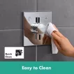 Unitate comanda Hansgrohe DuoTurn E, 2 iesiri, necesita valva, crom, 75417000 — imaginea 5