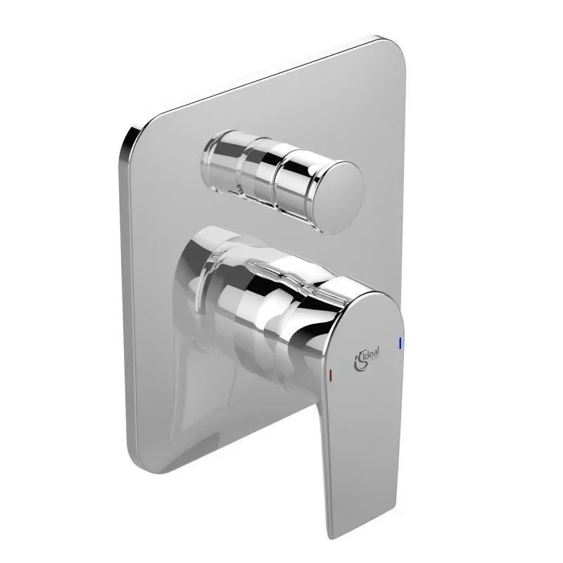 Unitate comanda Ideal Standard Tesi A6586AA, 1/2'', incastrata, monocomanda, diverter, necesita set fixare, crom — imaginea 2