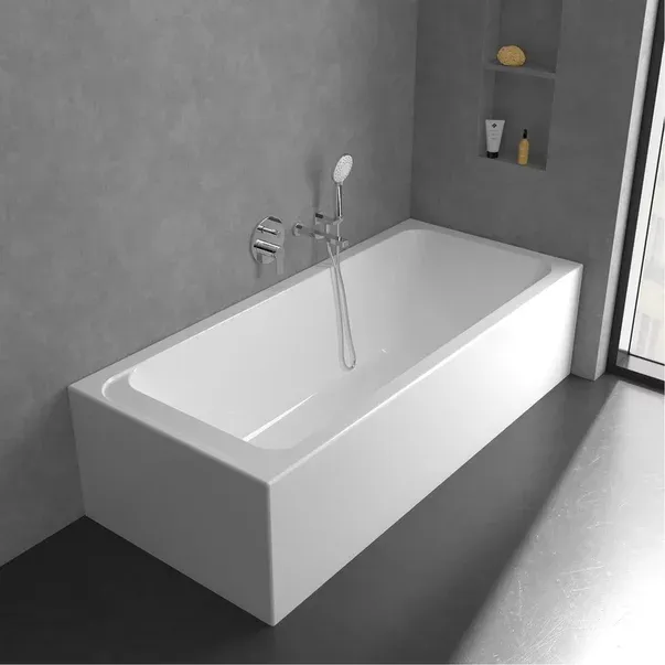 Baterie cada-dus incastrata Villeroy&Boch Architectura monocomanda crom lucios fara corp ingropat — imaginea 4