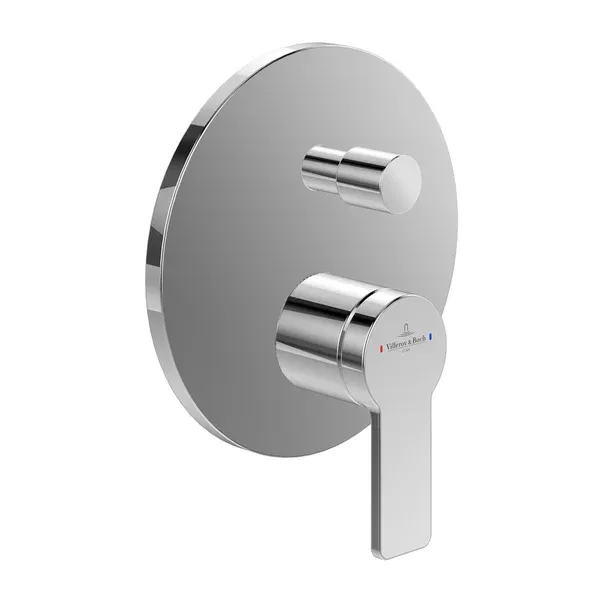 Baterie cada-dus incastrata Villeroy&Boch Architectura monocomanda crom lucios fara corp ingropat — imaginea 6