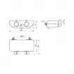 Baterie dus Ideal Standard CeraPlus, aparenta, termostat, coloana dus, crom, A7607AA — imaginea 6