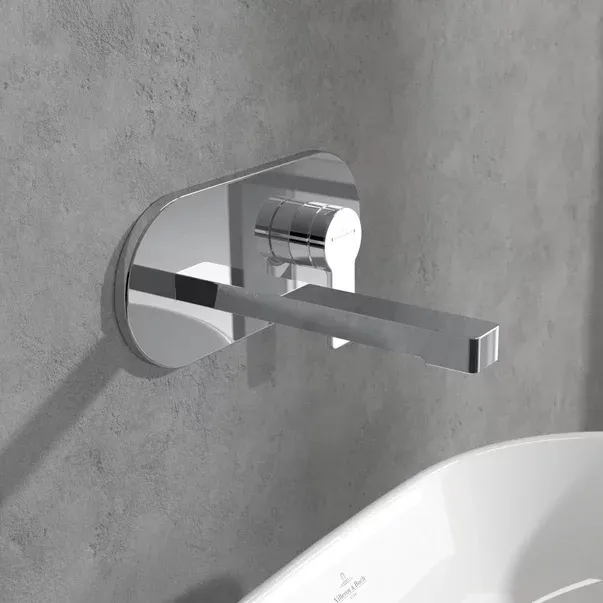 Baterie lavoar incastrata Villeroy&Boch Architectura monocomanda crom lucios fara corp ingropat — imaginea 3