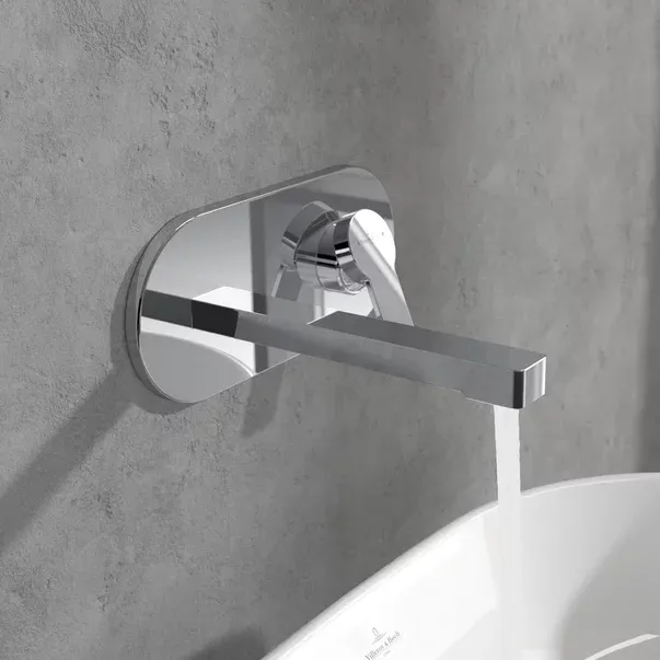 Baterie lavoar incastrata Villeroy&Boch Architectura monocomanda crom lucios fara corp ingropat — imaginea 4