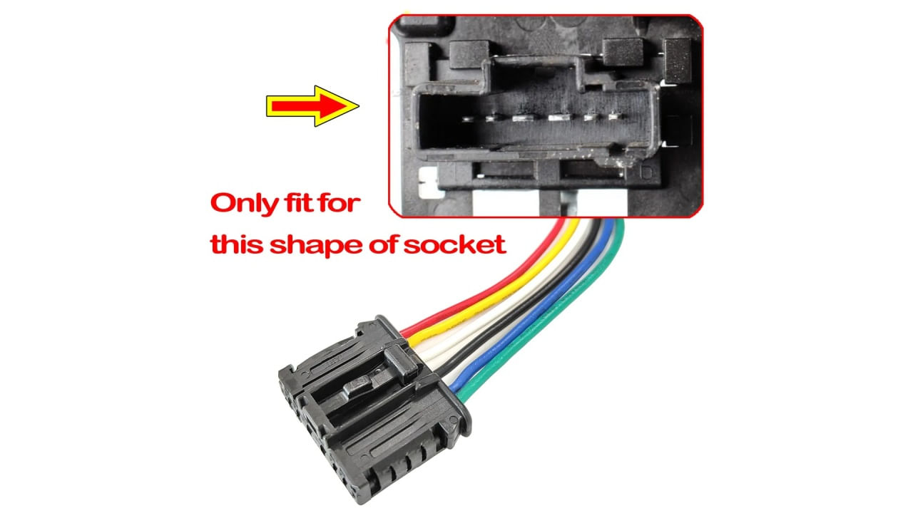 Mufa stop spate cu 6 pini, conector Pigtail, precablat 1606248780 pentru Citroen, Peugeot 206 207 208 301 307 308 508 1007 2008 Expert Partner - imagine 4