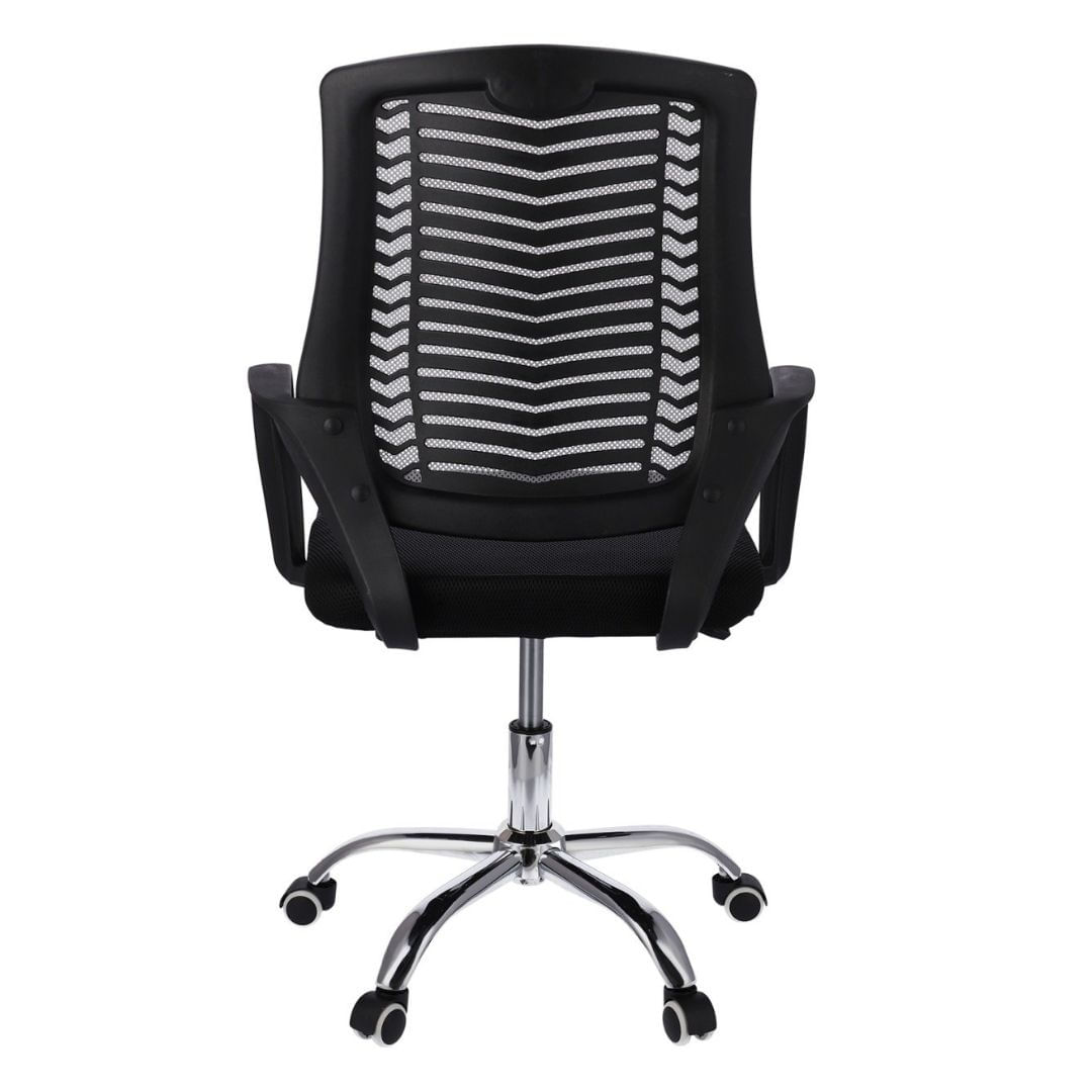 Scaun de birou ergonomic, ajustabil, TOLEDO, Jumi, negru cu spatar gri — imaginea 5