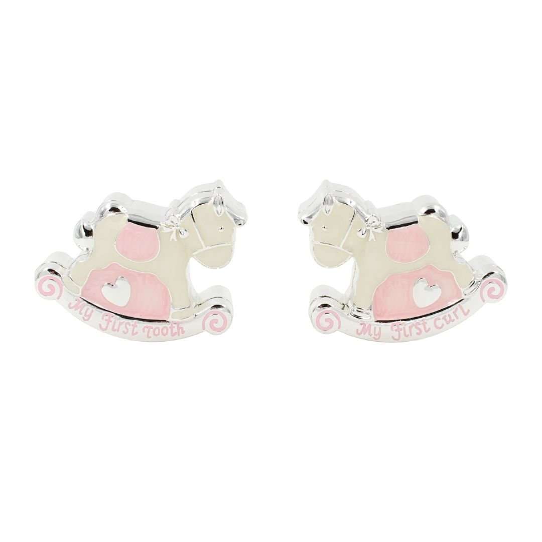 Set Cadou Bebelusi Fetita AZAY – Prima Suvita & Primul Dintisor, Design Roz, Cutie Cadou Inclusa