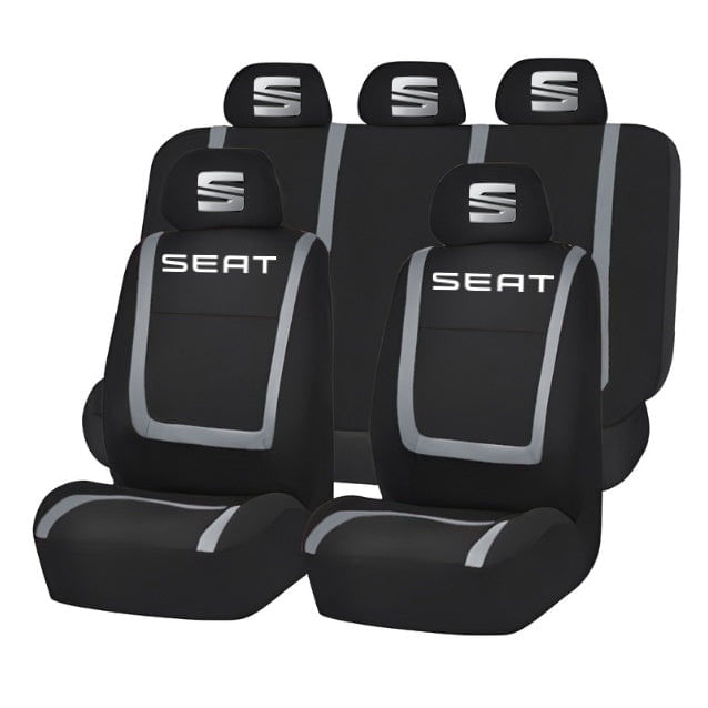 Set Huse Scaune Universale Compatibile cu Seat – Negru/Gri