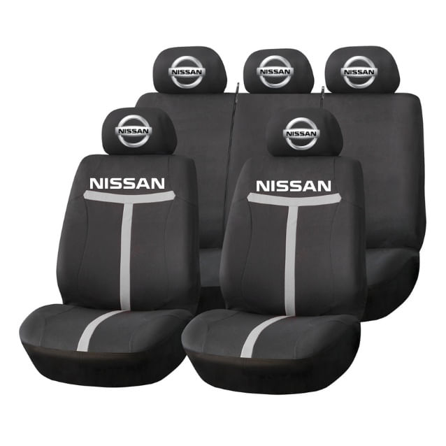 Set Huse Scaune Universale HLX1 Compatibile cu Nissan – Negru/Gri