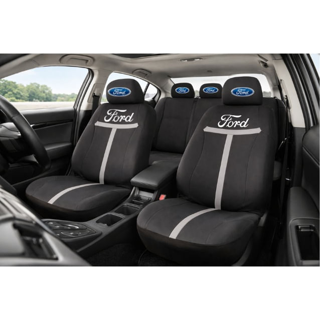 Set Huse Scaune Universale HLX1 Compatibile cu Ford – Negru/Gri