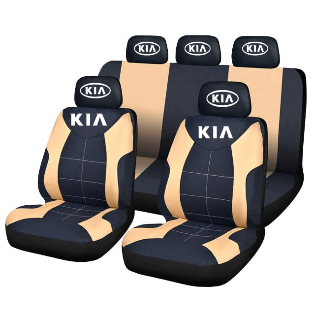 Set Huse Scaune Universale Compatibile cu Kia – Negru/Crem