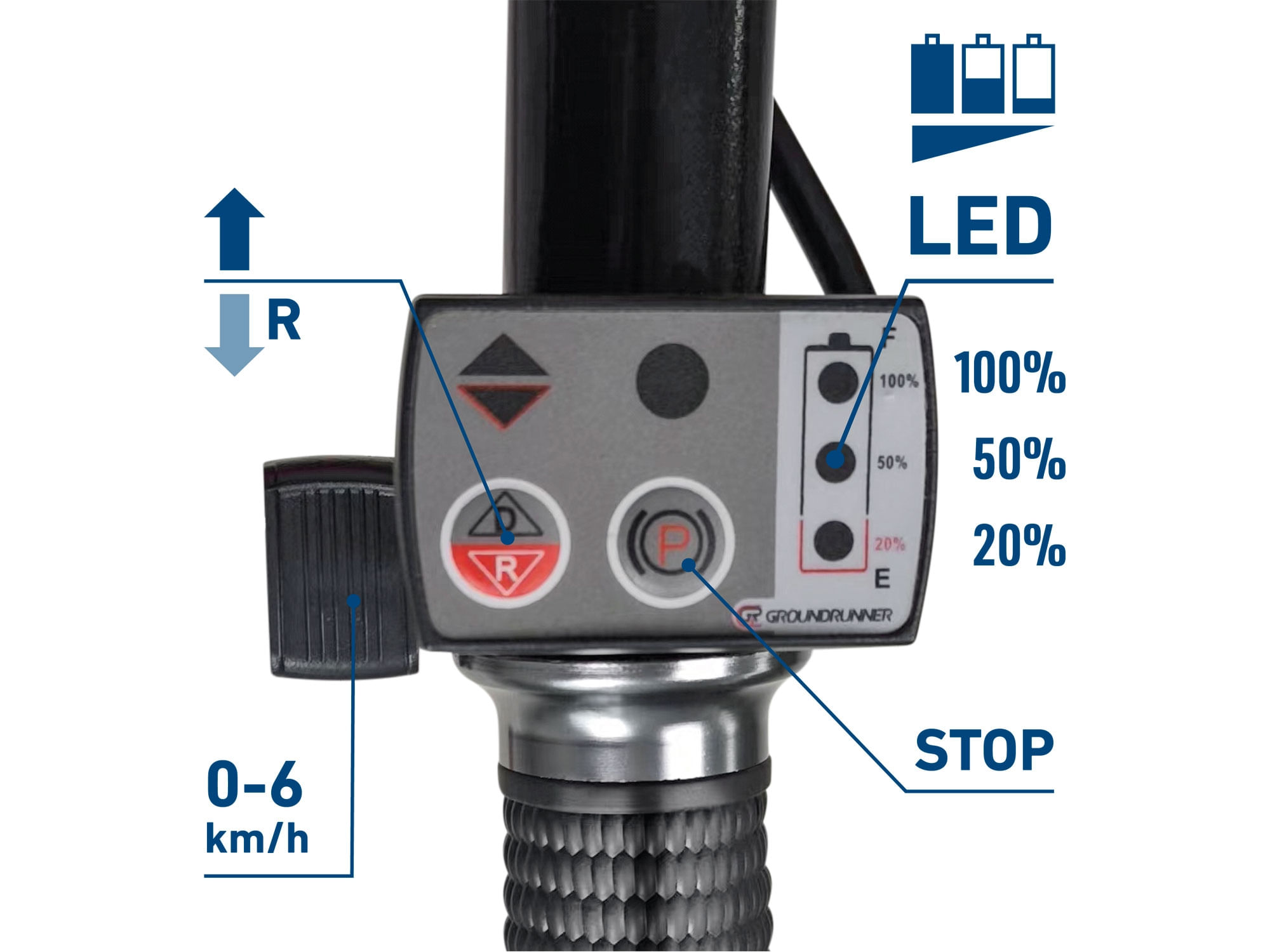 Carucior cu acumulator, EXTOL CRAFT, 402600, 24V, 150 kg — imaginea 7
