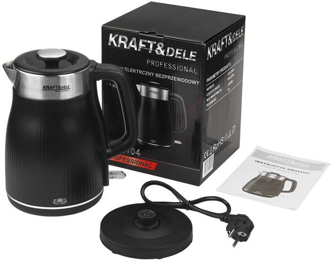 Fierbator electiric capacitate 1.8L, Kraft&Dele, 2400W, KD4104 — imaginea 4