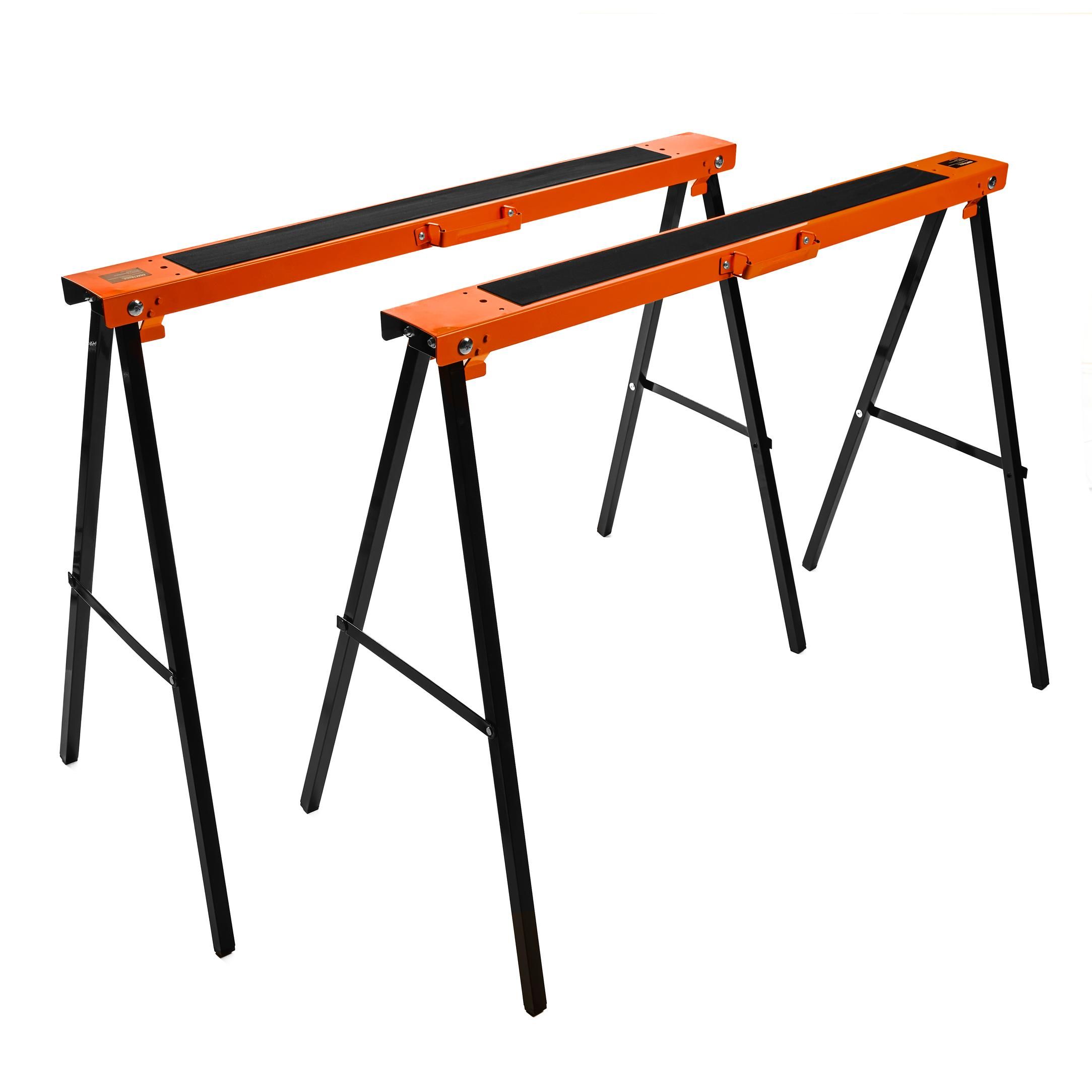 Set suporti pliabili 2 buc Kraft&Dele KD507, 200 kg/buc, banc de lucru — imaginea 3