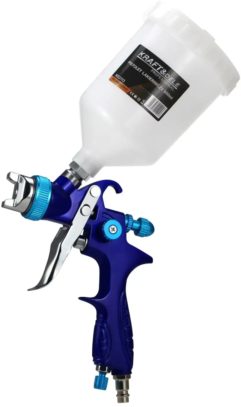 Pistol de vopsit cu duza de 1.3mm, Kraft&Dele, 600ml, KD2113 — imaginea 6