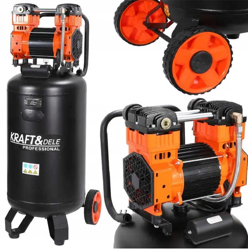 Compresor fara ulei 100L, Kraft&Dele, 3000W, KD1389 — imaginea 2