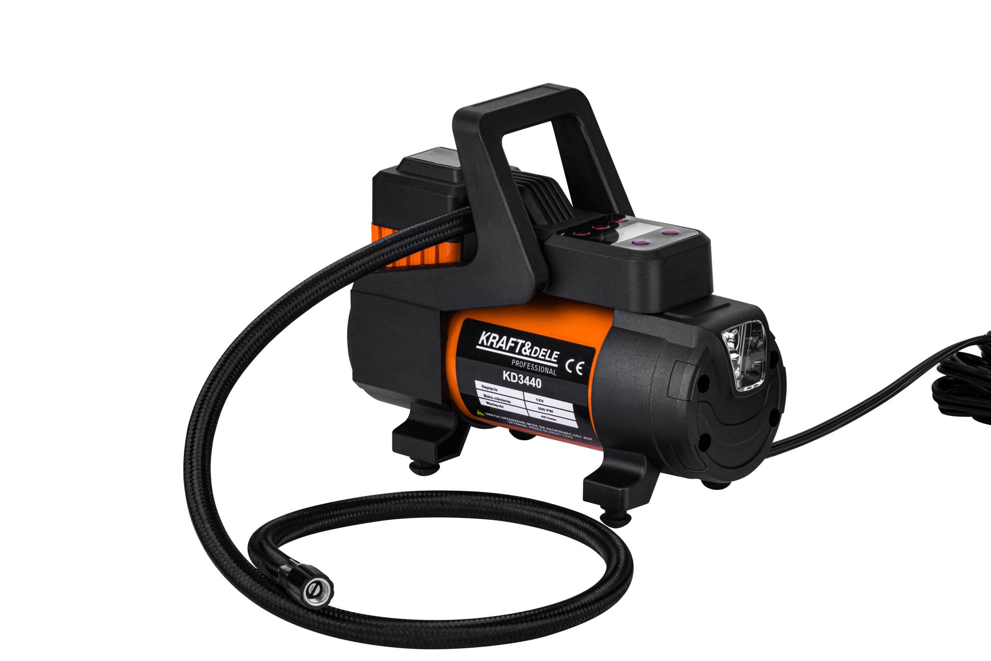 Compresor auto 12V, Kraft&Dele, 168W, KD3440