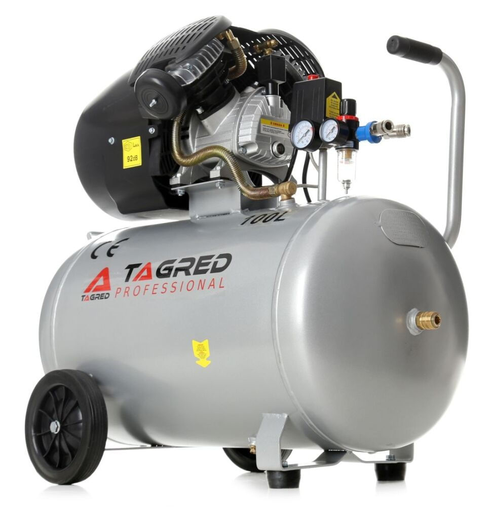 Compresor aer cu ulei 100L 3.5kW 10 bar TAGRED TA103 cu 23 accesorii incluse