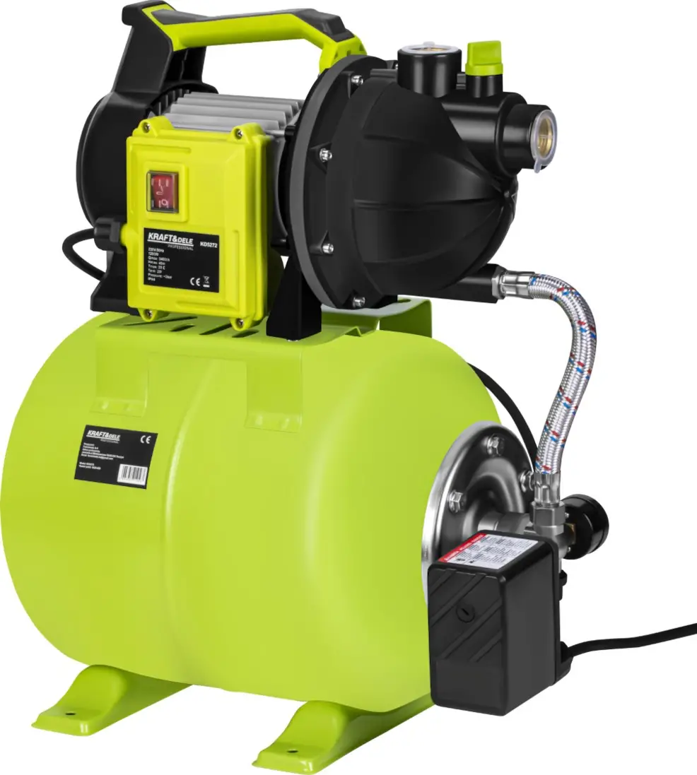 Hidrofor cu pompa 20L 1200W Kraft&Dele KD5272, debit 3400L/h, inaltime pompare 45m — imaginea 5
