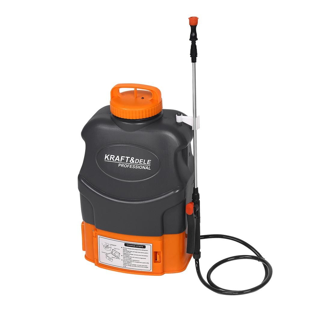 Pompa de stropit cu baterie 16L Kraft&Dele KD2030, pulverizator electric 12V 8Ah cu lance — imaginea 3