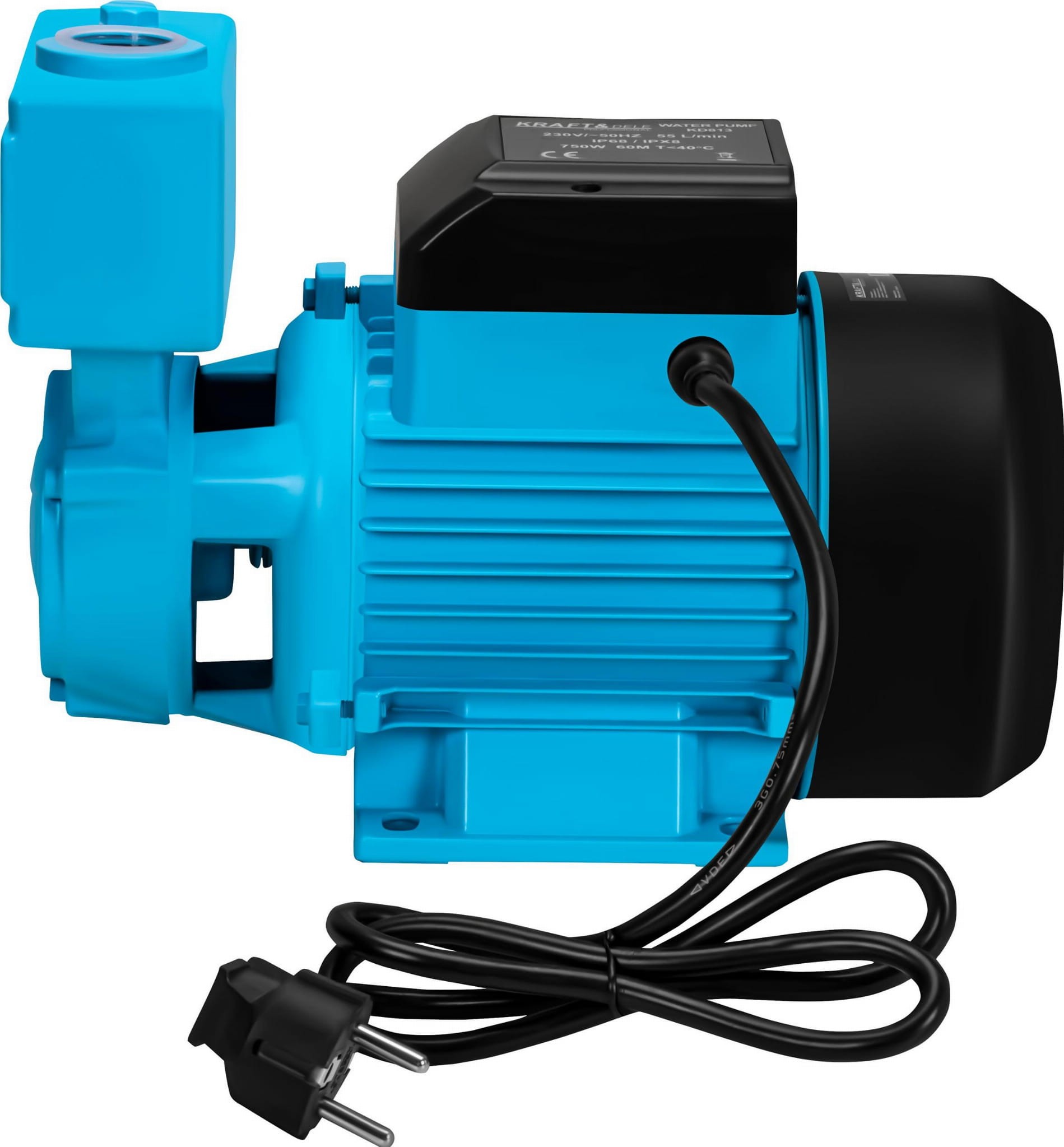 Pompa de apa pentru hidrofor 750W Kraft&Dele KD813, debit 55L/min, inaltime pompare 60m — imaginea 2