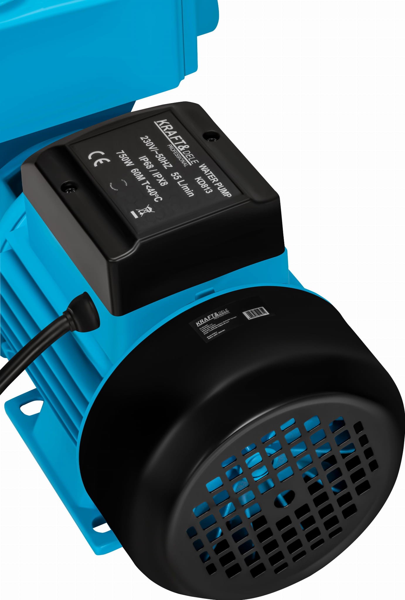 Pompa de apa pentru hidrofor 750W Kraft&Dele KD813, debit 55L/min, inaltime pompare 60m — imaginea 4