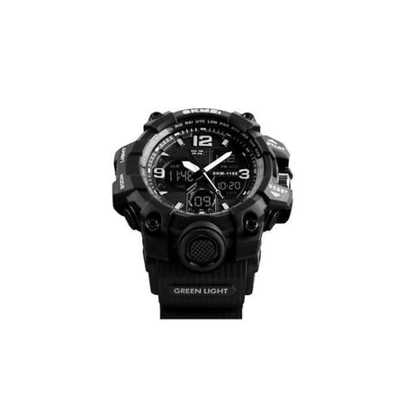 Ceas barbatesc, Skmei, Shock Resistant, Cronograf, Army, Militar, Sport, Digital, Rezistent la apa si socuri
