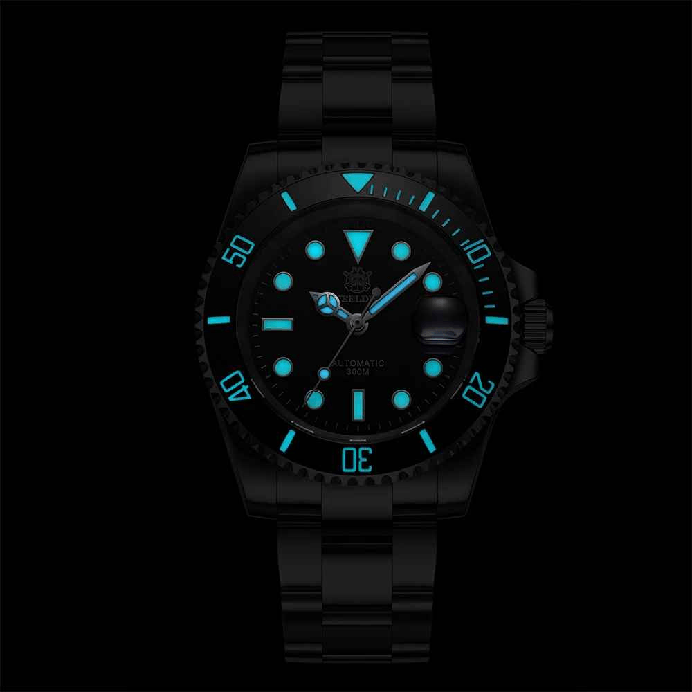 Ceas Scufundari STEELDIVE SD1953, 41mm, Bratara Argintie, Cadran Albastru, NH35, Safir, 30ATM