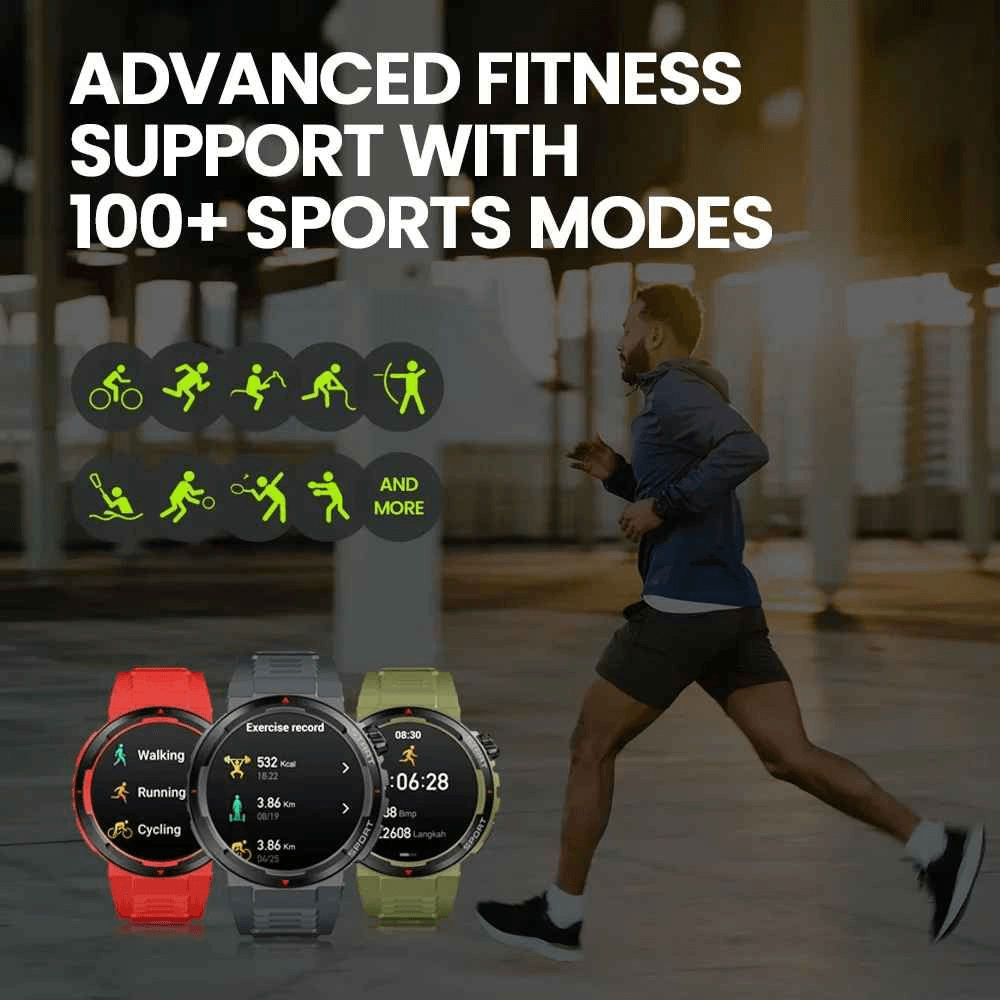 Zeblaze Ares 3 Plus Smartwatch 1.43" AMOLED, Voice Call, 3D Health Tracking, 280 mAh, BLE 5.2