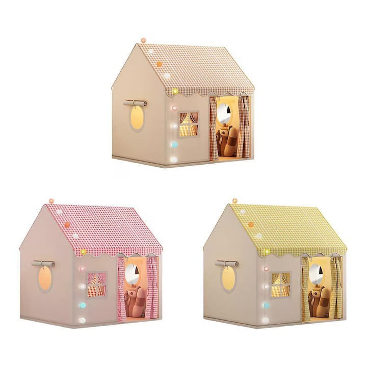 Cort de Joaca pentru Copii, Casuta Textila Pliabila, Interior/Exterior, 120x105x128cm