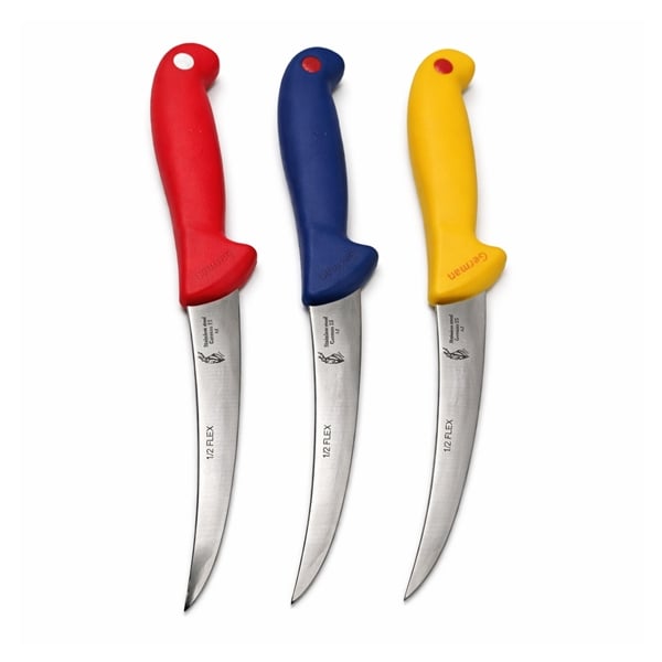 Set profesional macelarie 8 piese, DEPOX®, cutite din otel inoxidabil cu carbon, pentru dezosare — imaginea 7
