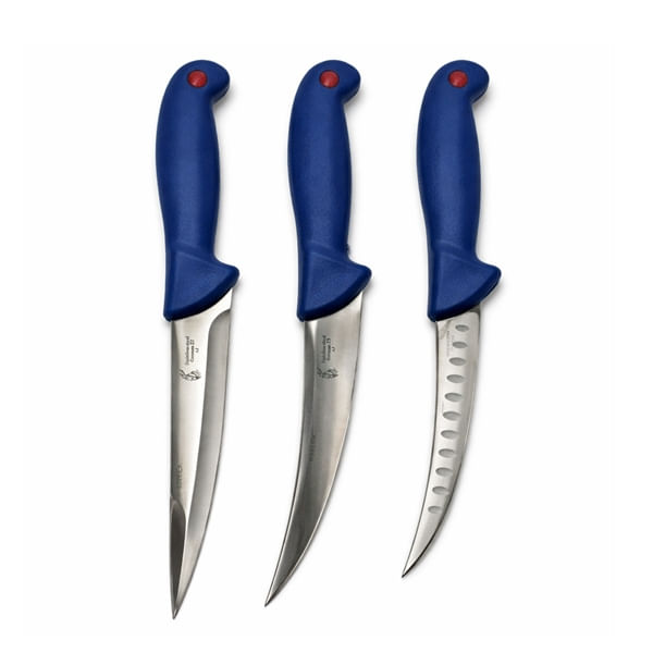 Set cutite profesionale macelarie 8 piese, DEPOX®, otel inoxidabil, multicolor — imaginea 12