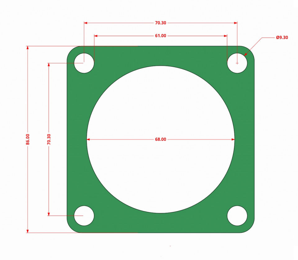 Set complet de 7 garnituri cap compresor de aer cu 2 cilindri de 51mm CH094 Mode.17(A) — imaginea 5