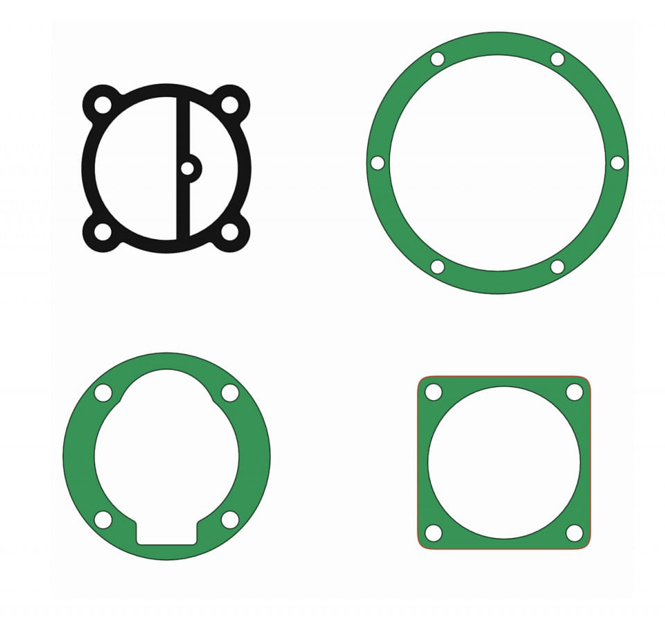 Set garnituri cap compresor de aer V 3x90mm CH093 Mod.16(G) — imaginea 8