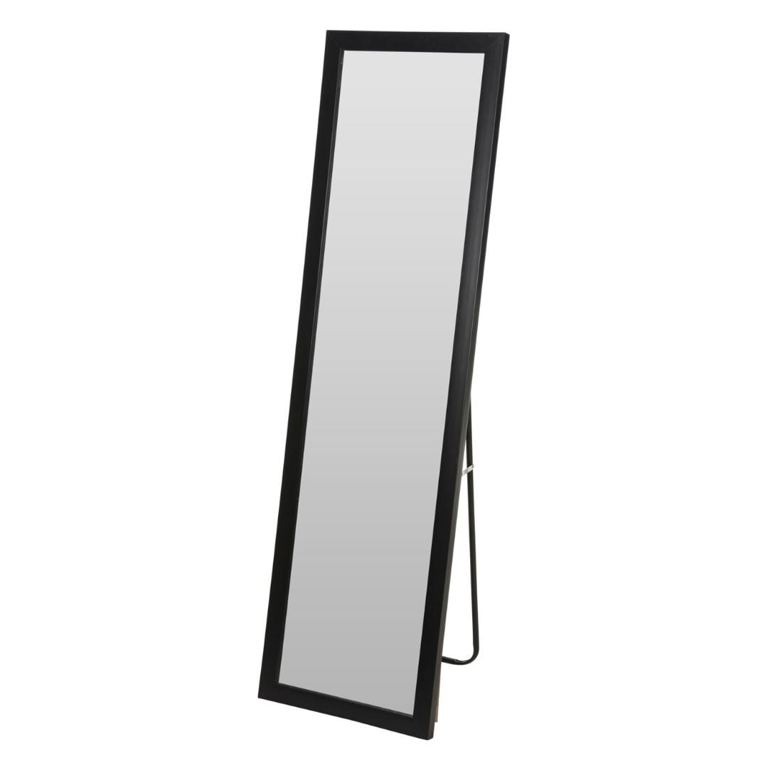 Oglinda de podea, forma dreptunghiulara, culoare negru, 36x126 cm
